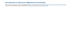 Desktop Screenshot of kirche-buckow.de
